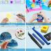 Creator Silicone Craft Mat 20x16 for Resin, Painting, Art - Non-Stick Silicone Sheet for Clay & Play Doh - Includes Cleaning Cup (Blue) - Buy Online on SooperMarket.com