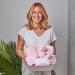Baby Box Shop Personalised Baby Gift Set - 12 Essentials + 3 Personalised Gifts for Newborn Baby Girl - Pink Hamper Basket - Buy Online on SooperMarket.com