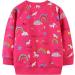 Girls Cotton Sweatshirt for Kids | Long Sleeve Casual Jumper | Age 4-5 Years | Rose Red - Buy Online on SooperMarket.com