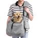 Ownpets Pet Sling Carrier Fits 6.5 to 9kg Medium Dog/Cat Sling Carrier Reversible and Hands-Free Dog Bag with Adjustable Strap and Pocket Shoulder Pad for Outdoor Travel Hiking Grey