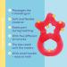 Dentistar Bei ring Set | Teether for Babies & Toddlers 3+ Months | Soft Dental Aid & Massage Ring | Made in Germany | Red & Blue - Buy Online on SooperMarket.com