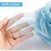 Buy VANZAVANZU Bath Sponge Loofah Set of 4 - Large 80g Shower Scrubber for Men & Women - Mesh Pouf in Turquoise & White | Premium Body Exfoliator - Buy Online on SooperMarket.com