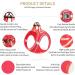 Heele Adjustable Reflective Dog Harness for Small & Medium Dogs - Breathable Soft Mesh Comfortable Fit Red 2XS - Buy Online on SooperMarket.com