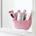 Silicone Wall Mounted Makeup Brush Holder - Brushes Storage Organizer for Bathroom - Mounts to Mirror or Tile - Toothbrush Holder - Buy Online on SooperMarket.com