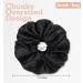 Satin Sleep Tie Scrunchie - Large Black Satin Hair Tie for Sweet Dreams - Buy Online on SooperMarket.com