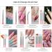 Canvalite Nail Art Brush Set - 5 Pc Gel Nail Decoration Tools Dotted Pen Rhinestones & Gold Leaf for Salon & Home Use - Buy Online on SooperMarket.com