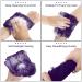 African Exfoliating Bath Sponge Set - Long Net Scrubber for Shower & Body - Black Purple - Daily Use or Stocking Stuffer - Buy Online on SooperMarket.com