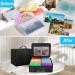 ENGPOW Fireproof Photo Storage Box with 16 Inner Cases - Portable Organizer with Lock for Photos - Collapsible & Multi-Colored - Includes 16 Colored 4 x 6 Photo Cases - Buy Online on SooperMarket.com