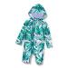 BONVERANO Baby Boys Swimsuit Toddler Bathing Suit Zip-up Full-Zip Hoodie One Piece Swimwear with UPF 50+ Sun Protection 6-9 Months Bamboo