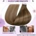 LAAVOO Tape In Hair Extensions - Balayage Brown Ombre Remy Hair - 20pcs 50g 45cm #8/16/8 - Volume & Length for Stunning Looks - Buy Online on SooperMarket.com