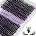 Individual Lashes 240PCS Cluster Lashes Extension D Curl 0.07mm 40D/50D Mixed 12-16mm Lash Clusters Wide Stem Individual Eyelashes Clusters DIY Eyelashes Extensions(40D+50D-0.07-D-MIX12-16) RR-12-16mm Clusters-40D+50D-0.07-D