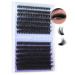 Geeneiya Eyelash Clusters Fluffy Lash Extension Mink Thick Cluster Eyelash Extensions 10-18MM Cluster Lashes Individual Fluffy Fake Eyelashes Not Kit (0.07D 60P+80P 280Pcs) 60D+80D
