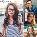 GQUEEN Large Frame Horn Glasses - Stylish UV400 Fake Glasses for Women & Men | Trendy Nerd Style in Brown - Buy Online on SooperMarket.com