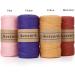 4mm Single Strand Yellow Macrame Cord - 80m Colored Cotton Rope for Wall Hangings, Plant Hangers & Crafts - Buy Online on SooperMarket.com