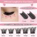 Cluster Lashes 72 Pcs Lash Clusters DIY Eyelash Extension Individual Cluster Eyelashes Tender Style Self-Application Fluffy Super Thin Band Reusable Soft & Comfortable(Tender-D-8-16mix) 8-16 mix Tender - Buy Online on SooperMarket.com