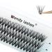 Individual Cluster Lashes C Curl 0.07mm 16mm 30 Root Cluster Eyelash Extensions Grafting Individual Cluster Eyelashes 30D DIY Lashes Clusters Lash Extensions(Clusters-30D-0.07-C-16) RR-16mm Clusters-30D-0.07-C