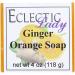 Ginger Orange Glycerin Soap by Eclectic Lady 4 oz Bar