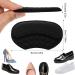 WLLHYF Heel Pads 2 Pairs - Self-Adhesive Shoe Repair and Anti-Slip Grips for Men and Women - Black - Buy Online on SooperMarket.com