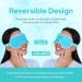 ZENYA Cooling Eye Mask - Reusable Hot Cold Therapy Gel for Puffy Eyes, Hayfever Relief, Migraine, Sinus Pain - Blue - Buy Online on SooperMarket.com