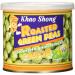 Khao Shong roasted green peas with Wasabi crispy peas in the sharp dough coat low -fat alternative to nuts medium sharpness 1 x 140 g can |140g (1 Pack)