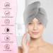 HOMERHYME Hair Drying Towel 3 Pack - Quick Dry, Highly Absorbent & Anti Frizz Hair Turban for Wet Curly Long Hair - Buy Online on SooperMarket.com