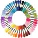 Caydo 14 Hooks Speedweve Darning Mini Loom Machine with 50 Color Darning Threads | Ideal for Quickly Mending Jeans & Socks | DIY Mini Weave Tool for Artful Patterns & Clothes Repair - Buy Online on SooperMarket.com