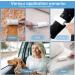 Extra Sticky Foot Roll Lint Roller - 6 Rolls (60 Sheets Each) with Dust Cover | Ideal Pet Hair Remover for Clothing Sofa & Bed - Buy Online on SooperMarket.com