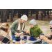 4 Pack Enamel Camping Bowls - Blue Finish for Camping, Hiking & Picnics - Buy Online on SooperMarket.com