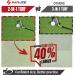 SAPLIZE Foldable Golf Hitting Mat - Portable Indoor/Outdoor Grass Practice Mat | Anti-Deformation Dual-Turf Design - Buy Online on SooperMarket.com