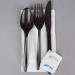 50 Plastic Cutlery Packets - Disposable Utensil Sets with Napkin, Salt & Pepper | Black Plastic Silverware Kits Individually Wrapped - Bulk Pack - Buy Online on SooperMarket.com