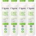 Cliganic Organic Cotton Rounds (400 Count) Makeup Remover Pads Hypoallergenic Lint-Free | 100% Pure Cotton