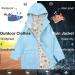 SOLOCOTE Kids Rain Jacket | Hooded & Lined Rubber RainCoat | Waterproof & Windproof | Size 11-12Y | A-Light Blue - Buy Online on SooperMarket.com