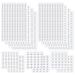 14 Sheets Forehead Stickers Jewels 7 Sizes Face Stickers Gems Stick On Self Adhesive Face Rhinestones Clear Face Gemstones Acrylic Diamond Stickers for Makeup Beauty Eyes Nail Hair Decoration