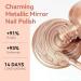 MIZHSE Chrome Nail Polish - Long-Lasting Rose Gold Mirror Effect Quick-Dry Reflective Nail Color for Stunning Nail Art - 0.53oz Premium Quality - Buy Online on SooperMarket.com