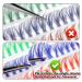 140Pcs CC Curl Colored Lash Clusters for DIY Eyelash Extensions | ALPHONSE Style A - 6 Colors - Buy Online on SooperMarket.com
