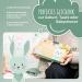 Buy Amari Cuddly Towel (Turquoise Hare) with Bite Ring & Bib - Perfect Baby Gift Set for Newborns & Girls - Sniffer Towel for Baby Parties - Buy Online on SooperMarket.com