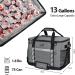 Maelstrom 75 Can Soft Cooler Bag - Collapsible & Leakproof - Large Portable Travel Cooler for Camping, Beach, Kayaking - Gray - Buy Online on SooperMarket.com