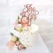 Unimall Rose Gold 'She Said Yes' Cake Topper - Perfect for Engagement Bridal Shower & Bachelorette Party Decorations | Multi-Color Delivery Available - Buy Online on SooperMarket.com