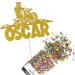 Cakeshop Cake Decoration Pack | Motorcross Dirtbike Theme Premium Double Sided Glitter Card Cake Topper & 25g Party Pack of Cake Sugar Sprinkles | Custom Name Cake Decorations (Gold) Prime Glitter Card: Gold