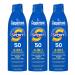 Coppertone SPORT Sunscreen Spray SPF 50, Water Resistant Spray Sunscreen, Broad Spectrum SPF 50 Sunscreen, Bulk Sunscreen Pack, 5.5 Oz Spray, Pack of 3