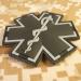 ACU Black EMS EMT Paramedic Morale Patch | Tactical PVC 3D Fastener - Buy Online on SooperMarket.com