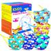 RANTO Kids KN95 Masks for Children 50 Pack, KN95 Mask for Kids 5-Lyers with Adjustable Earloop, Breathable Face Masks for Girls Boys Children Outdoor School A-airplane Pattern