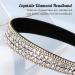 WOVOWO Rhinestone Headband - Sparkly Crystal Diamond Hair Accessories for Women, Non Slip Fashion Bling Head Band - White - Buy Online on SooperMarket.com