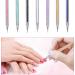 7 Pcs Nail Art Liner Brushes and Dotting Tools Set - Dual-Ended Design Brush Pen for Nail Art Point Drill Drawing - Includes Liner Brushes and Dotting Pen - 5/7/9/11/14/16/20 mm - Buy Online on SooperMarket.com