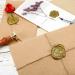 15 Bronze Glue Gun Sealing Wax Sticks for Retro Vintage Stamp and Letter | Ideal for Wedding Invitations, Cards, Envelopes, Snail Mails, Gifts - Buy Online on SooperMarket.com