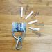 Supporting |Connect horse cattle |Fastening hooks for screwing |Augtop stainless steel solid with 4x screws+ 4x dowels (2x binding ring with fastening hooks)
