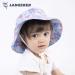 LANGZHEN Baby Girls Sun Protection Beach Hat with Chin Strap - Purple, 1-2 Years - Buy Online on SooperMarket.com