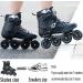 Professional Inline Skates for Men and Women | Comfortable Speed Racing Skates | Beginner Roller Skates | Black | Size Men 5.5/Women 6.5 - Buy Online on SooperMarket.com