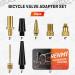 Henmi Bicycle Valve Adapter Set - Complete French & Auto-Style Valve Adapters with Sorting Box Air Pump Ball Pin & Compressor Valve - International Shipping - Buy Online on SooperMarket.com