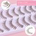 Buy Outopen 10 Pairs Brown Natural Look Manga Lashes - Short 5-13MM Handmade Wispy False Eyelashes for Daily Wear | International Shipping - Buy Online on SooperMarket.com